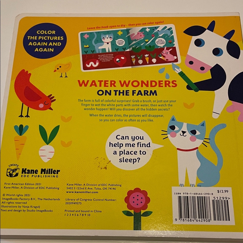 Water Wonders On The Farm & In The Jungle Activity Water Books By Kane Miller - Picture 6 of 10